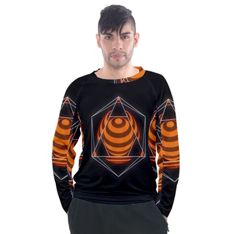 Geometry Men s Long Sleeve Raglan T-shirt by Sparkle