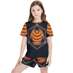 Geometry Kids  T-shirt And Sports Shorts Set by Sparkle