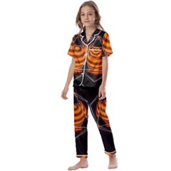 Geometry Kids  Satin Short Sleeve Pajamas Set by Sparkle