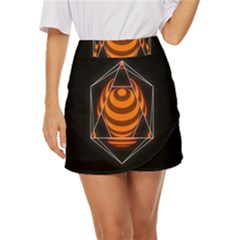 Geometry Mini Front Wrap Skirt by Sparkle