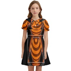 Geometry Kids  Bow Tie Puff Sleeve Dress by Sparkle