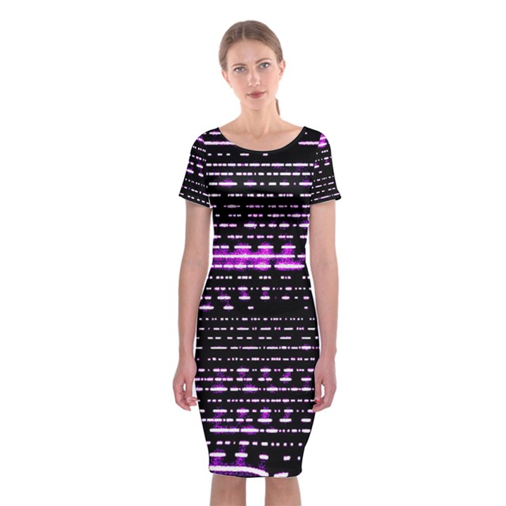 Purplestars Classic Short Sleeve Midi Dress