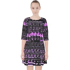 Purplestars Quarter Sleeve Pocket Dress by Sparkle