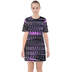 Purplestars Sixties Short Sleeve Mini Dress by Sparkle