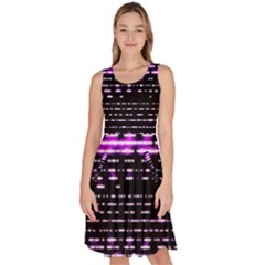 Purplestars Knee Length Skater Dress With Pockets by Sparkle