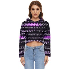 Purplestars Women s Lightweight Cropped Hoodie by Sparkle