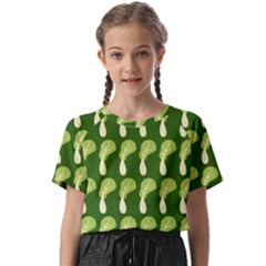 Bok Choy Pattern 10 Kids  Basic T-shirt by CocoBellKidsTV24