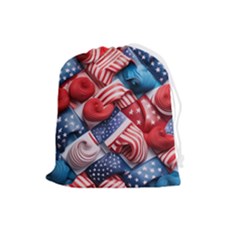 Us Presidential Election Colorful Vibrant Pattern Design  Drawstring Pouch (large) by dflcprintsclothing