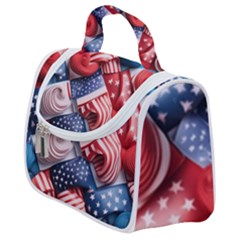 Us Presidential Election Colorful Vibrant Pattern Design  Satchel Handbag by dflcprintsclothing