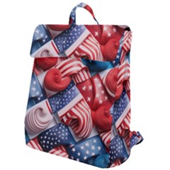 Us Presidential Election Colorful Vibrant Pattern Design  Flap Top Backpack by dflcprintsclothing