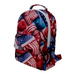 Us Presidential Election Colorful Vibrant Pattern Design  Flap Pocket Backpack (large) by dflcprintsclothing