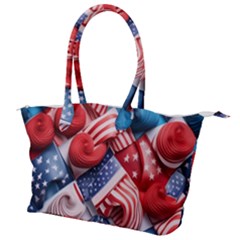 Us Presidential Election Colorful Vibrant Pattern Design  Canvas Shoulder Bag by dflcprintsclothing