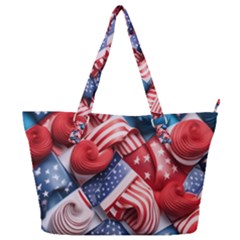 Us Presidential Election Colorful Vibrant Pattern Design  Full Print Shoulder Bag by dflcprintsclothing