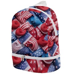 Us Presidential Election Colorful Vibrant Pattern Design  Zip Bottom Backpack by dflcprintsclothing