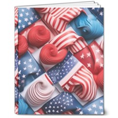 Us Presidential Election Colorful Vibrant Pattern Design  8  X 10  Hardcover Notebook by dflcprintsclothing