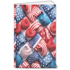 Us Presidential Election Colorful Vibrant Pattern Design  8  X 10  Softcover Notebook by dflcprintsclothing