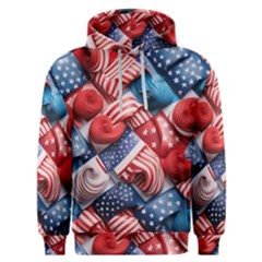 Us Presidential Election Colorful Vibrant Pattern Design  Men s Overhead Hoodie by dflcprintsclothing