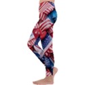 Us presidential election colorful vibrant pattern design  Kids  Lightweight Velour Leggings View2