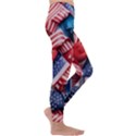 Us presidential election colorful vibrant pattern design  Kids  Lightweight Velour Leggings View3