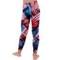 Us presidential election colorful vibrant pattern design  Kids  Lightweight Velour Leggings View4