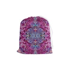 Fuchsia Blend June Drawstring Pouch (medium) by kaleidomarblingart