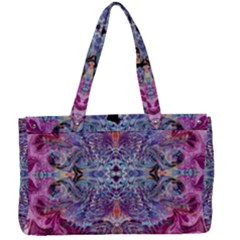 Fuchsia Blend June Canvas Work Bag by kaleidomarblingart