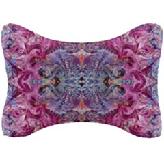 Fuchsia Blend June Seat Head Rest Cushion by kaleidomarblingart