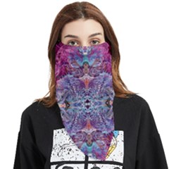 Fuchsia Blend June Face Covering Bandana (triangle) by kaleidomarblingart