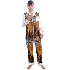 Joyful Moments Men s Long Sleeve Satin Pajamas Set by artameybodi