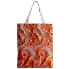 Peach Fuzz Elegant Print Abstract Design Zipper Classic Tote Bag by dflcprintsclothing