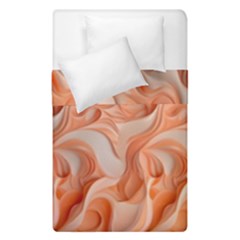 Peach Fuzz Elegant Print Abstract Design Duvet Cover Double Side (single Size) by dflcprintsclothing