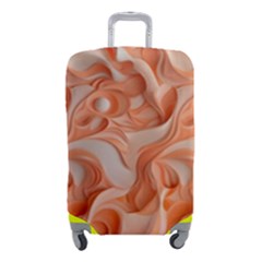 Peach Fuzz Elegant Print Abstract Design Luggage Cover (small) by dflcprintsclothing