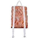 Peach Fuzz Elegant Print Abstract Design Buckle Everyday Backpack View3