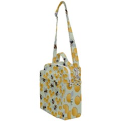 Bees Pattern Honey Bee Bug Honeycomb Honey Beehive Crossbody Day Bag by Bedest