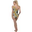 Bees Pattern Honey Bee Bug Honeycomb Honey Beehive To One Side Swimsuit View2