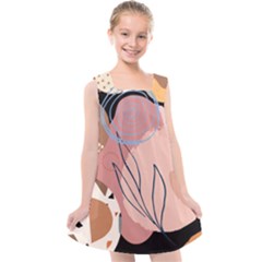 Abstract Boho Bohemian Style Retro Vintage Kids  Cross Back Dress by Proyonanggan