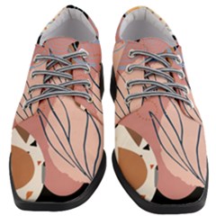 Abstract Boho Bohemian Style Retro Vintage Women Heeled Oxford Shoes by Proyonanggan