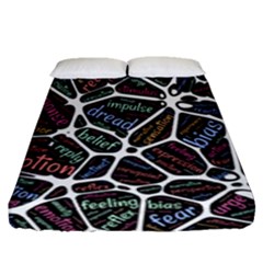 Mental Human Experience Mindset Fitted Sheet (queen Size) by Paksenen