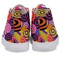 Abstract Circles Background Retro Kids  Mid-Top Canvas Sneakers View4