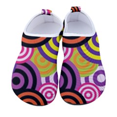 Abstract Circles Background Retro Men s Sock-style Water Shoes by Ravend