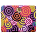 Abstract Circles Background Retro 17  Vertical Laptop Sleeve Case With Pocket View1