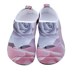 Pastel Rose  Flower Blue Pink White Men s Sock-style Water Shoes by Cemarart