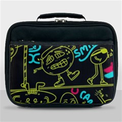 Keep Smiling Doodle Lunch Bag by Cemarart