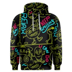 Keep Smiling Doodle Men s Overhead Hoodie