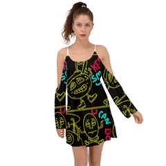 Keep Smiling Doodle Boho Dress by Cemarart