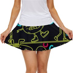 Keep Smiling Doodle Women s Skort by Cemarart