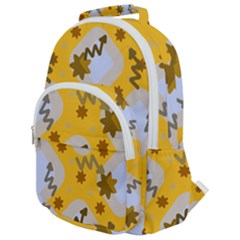 Art Pattern Design Background Rounded Multi Pocket Backpack by Proyonanggan