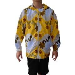 Art Pattern Design Background Kids  Hooded Windbreaker