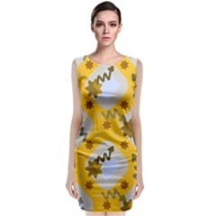 Art Pattern Design Background Sleeveless Velvet Midi Dress