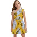 Art Pattern Design Background Kids  One Shoulder Party Dress View1